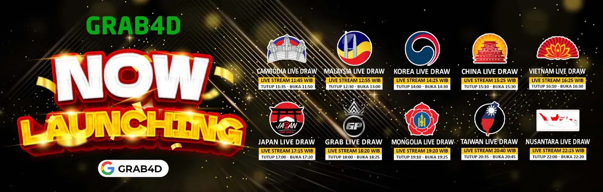 GRAB4D Now Launching 10 pasaran live draw